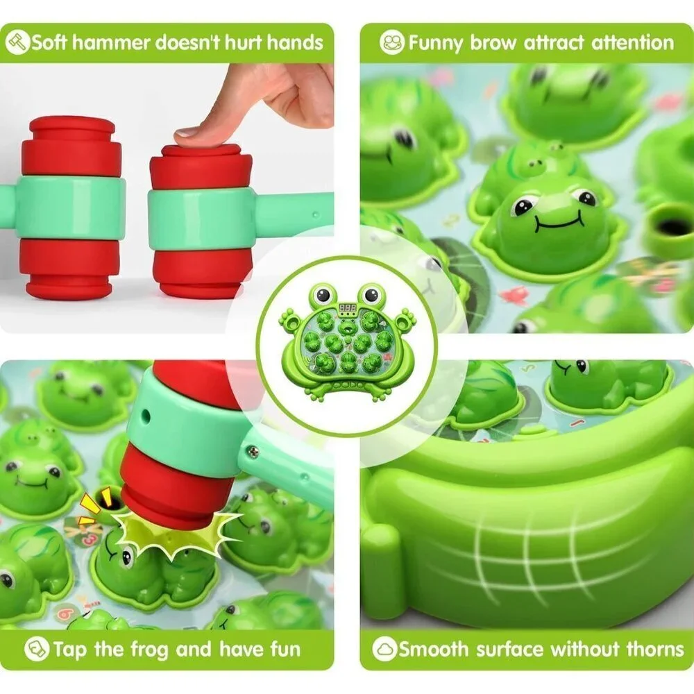 A Frog Game With 5 Modes 45 Levels 9 Music Spray And Light-up Baby Toy